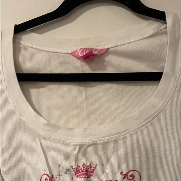 PINK Victoria's Secret Cream and Pink Long Sleeve Tee - Picture 5 of 5